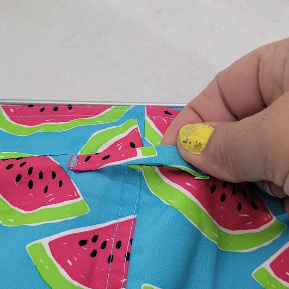 BONOBOS Logo Board Shorts Swimsuit TrunksDrawstring mens 33 Watermelon Pattern - Picture 12 of 13